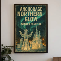 Anchorage Northern Glow Winter Festival Poster