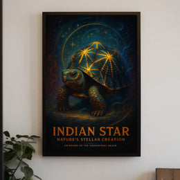 Indian Star Natures Stellar Creation Poster