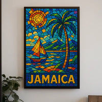 Vibrant Jamaica Mosaic Poster