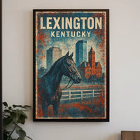 Lexington Equestrian Culture Enthusiast Vintage Poster