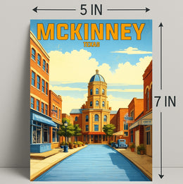 McKinney, Texas Poster PosterGoat