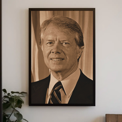 Jimmy Carter 39th President Sepia Photo