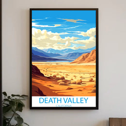 Death Valley Desert Adventure Art Travel Poster