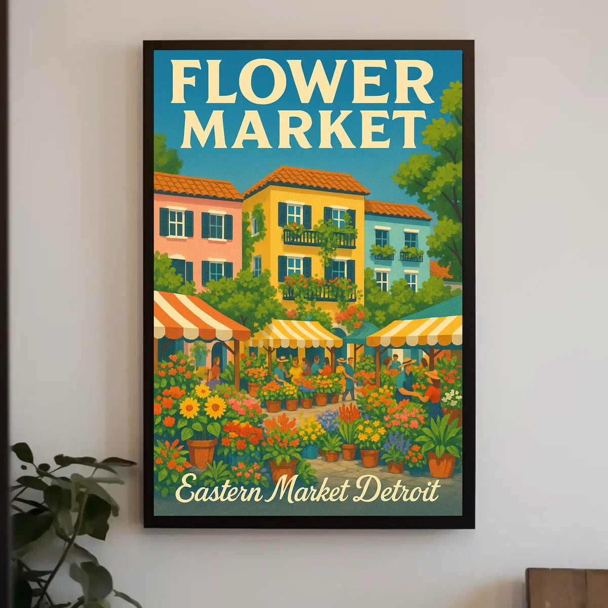 Flower Market Poster