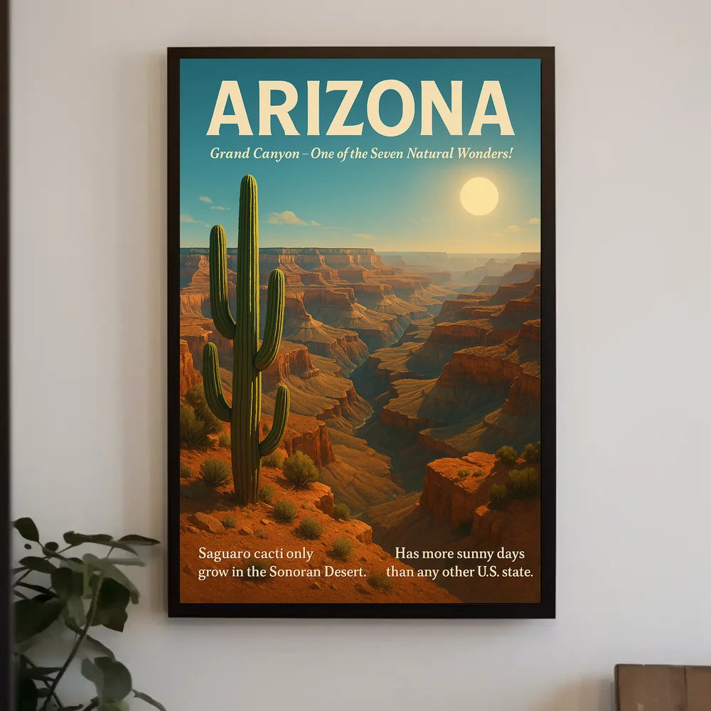 Grand Canyon Arizona Natural Wonder Travel Poster