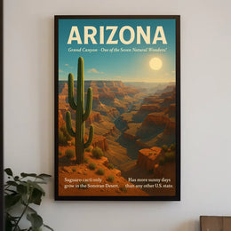 Grand Canyon Arizona Natural Wonder Travel Poster
