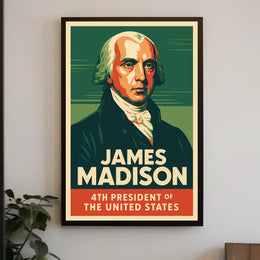 James Madison 4th President Poster