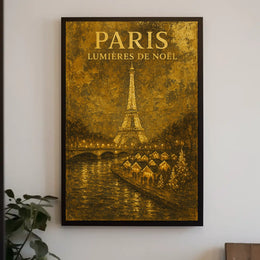 Paris Lumières De Noël Poster