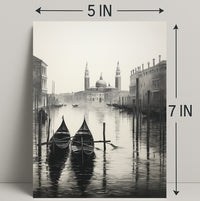 Gondolas On A Venetian Canal Poster