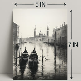 Gondolas On A Venetian Canal Poster