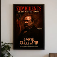 Grover Cleveland 24th President of the United States Zombidents Poster Series