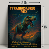 Tyrannosaurus Rex Majestic Adventure Animal Poster
