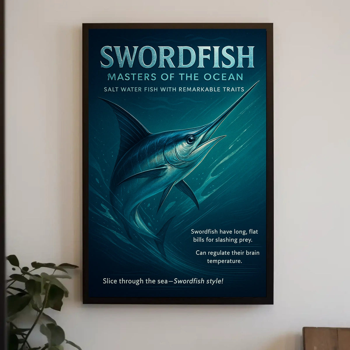 Swordfish Masters of the Ocean Poster