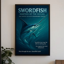 Swordfish Masters of the Ocean Poster