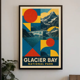 Glacier Bay National Park Scenic Print National Park Poster