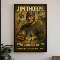 Celebrating the Worlds Greatest Athlete Jim Thorpe Poster