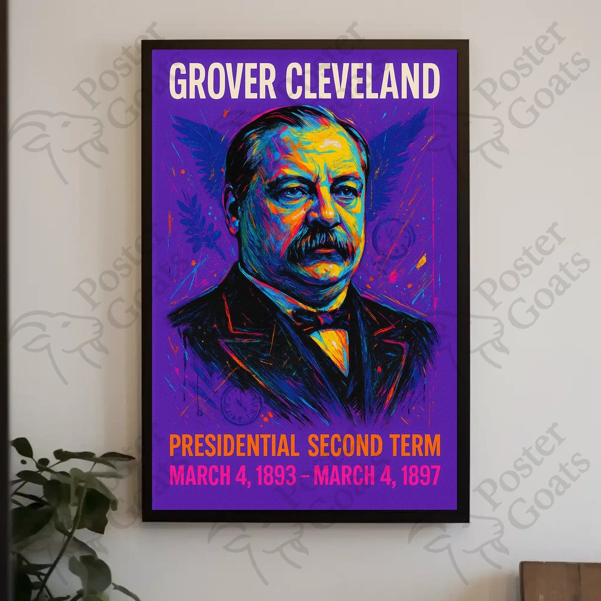 Grover Cleveland Pop Art Historical or Presidential Poster
