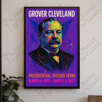 Grover Cleveland Pop Art Historical or Presidential Poster