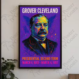 Grover Cleveland Pop Art Historical or Presidential Poster
