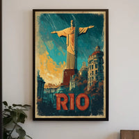 Rio de Janeiro Iconic Landmarks Poster