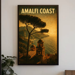 Amalfi Coast Vintage Vintage Poster