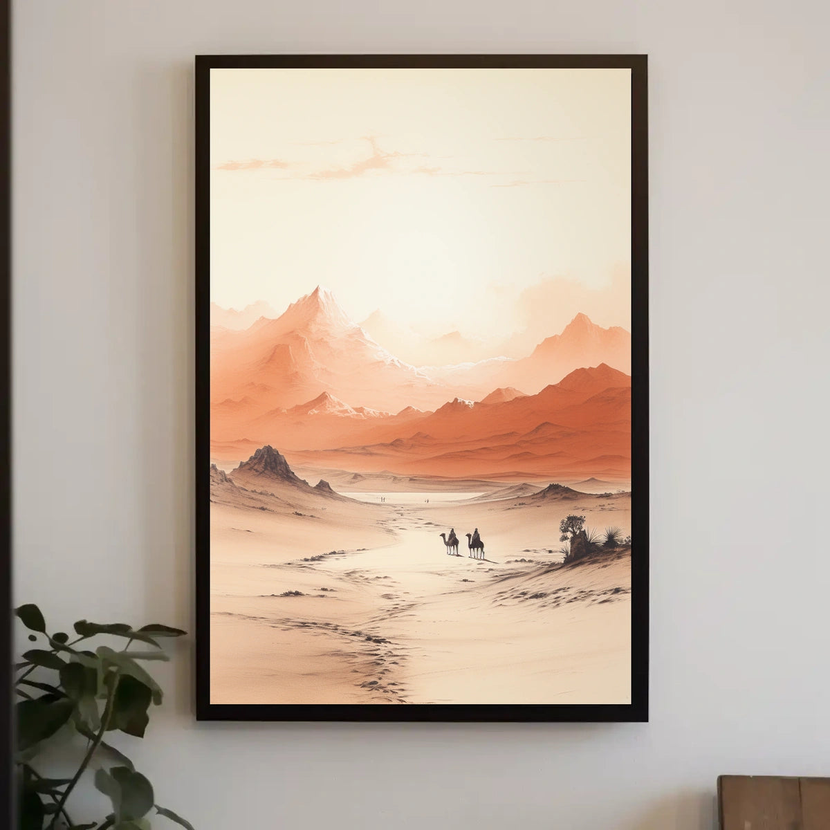 Desert Vistas Middle Eastern Cultural Landscape Poster