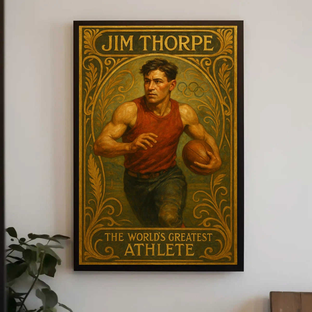 Jim Thorpe Legendary Athlete Poster