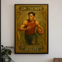 Jim Thorpe Legendary Athlete Poster