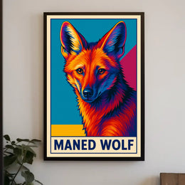 Maned Wolf Poster