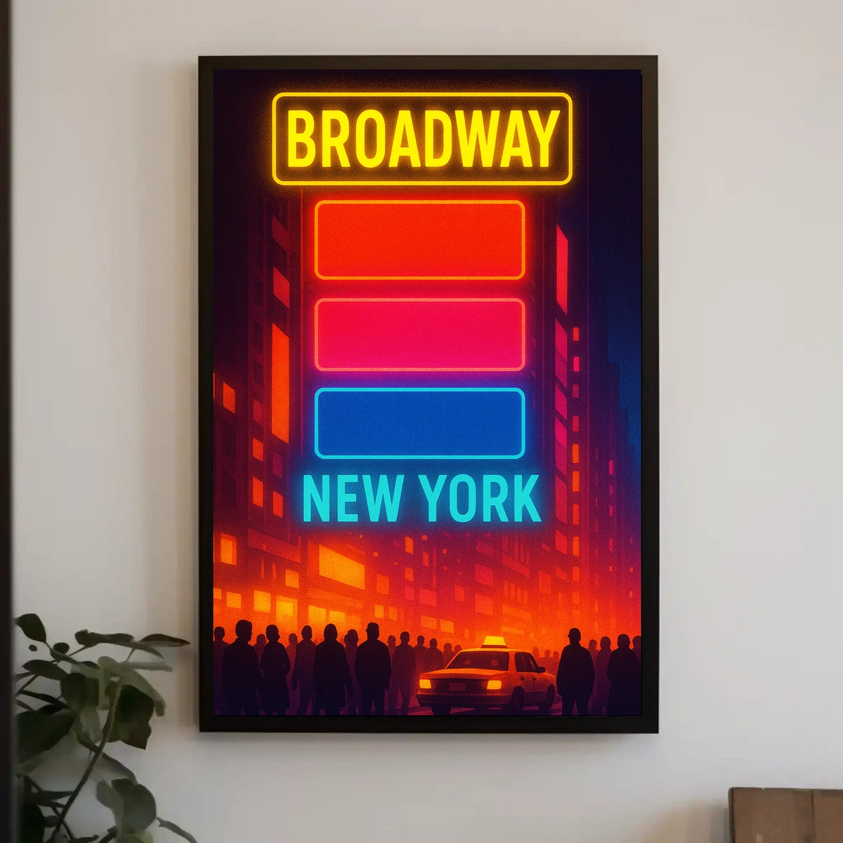 Broadway New York Urban Vibe Travel Poster
