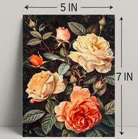 Elegant Floral Arrangement Botanical Art Print - Artistic Poster