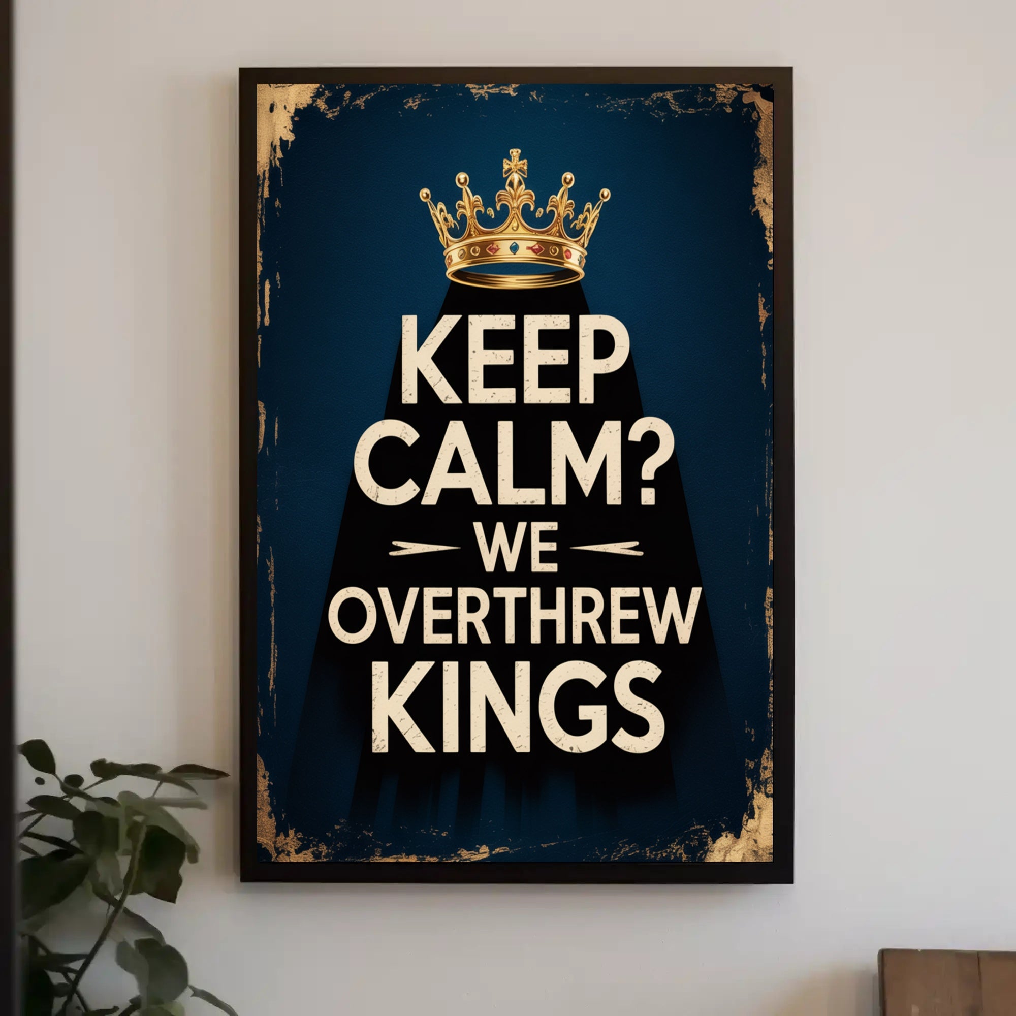 Revolutionary Crown Poster: A Bold Political Statement Poster