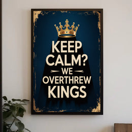 Revolutionary Crown Poster: A Bold Political Statement Poster