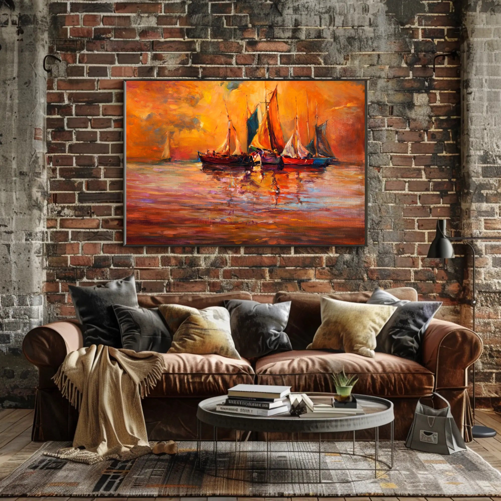 Sunset Sails Poster
