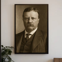Vintage Portrait of Distinguished Gentleman Historical Poster