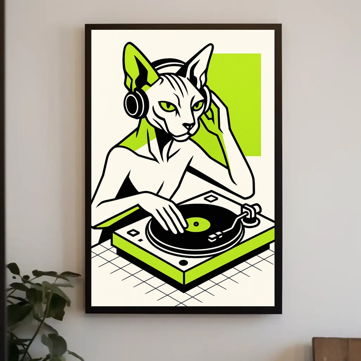 Dj Cat Vibes Poster