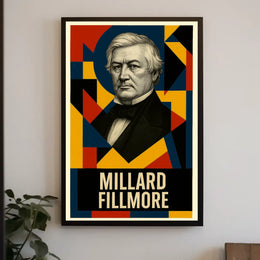 Millard Fillmore 13th President of the United States Abstract Pop Poster