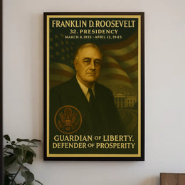 Franklin D. Roosevelt: The Legacy of a Great Presidency Historical Poster