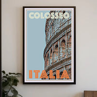 Colosseum Nostalgic Italian Architecture Travel Poster PosterGoat