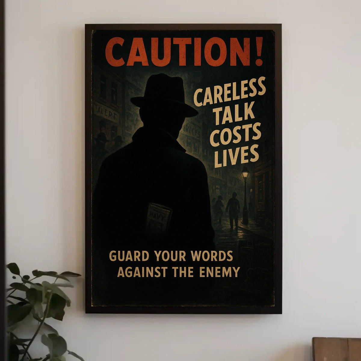 Caution Careless Talk Costs Lives Poster