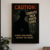 Caution Careless Talk Costs Lives Poster