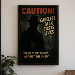 Caution Careless Talk Costs Lives Poster