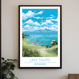 Lake Taupo Scenic Poster