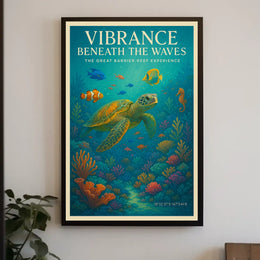 Vibrance Beneath the Waves Poster