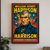 William Henry Harrison Ninth President Poster Wall Art