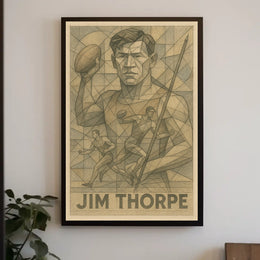 Jim Thorpe Athletic Legend Poster