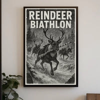 Reindeer Biathlon Poster