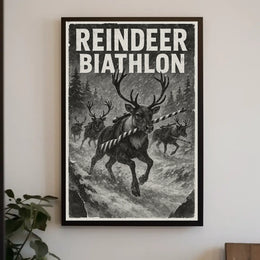 Reindeer Biathlon Poster