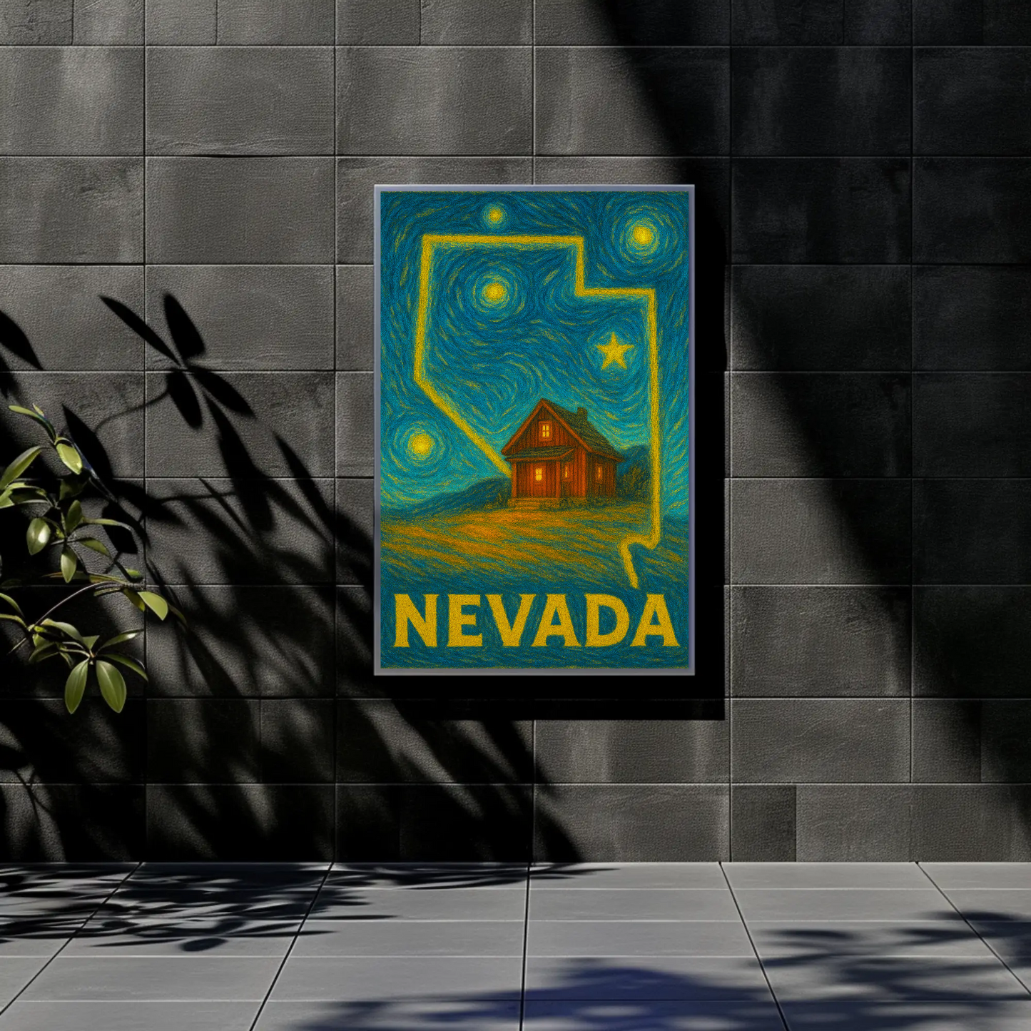 Nevada Starry Night Poster