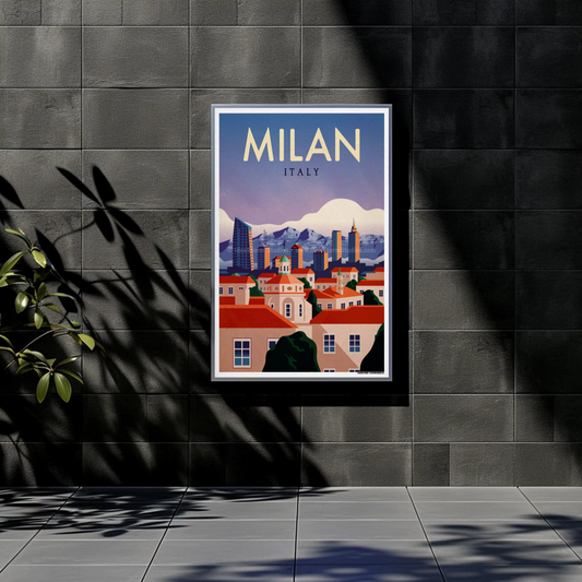 Milan Travel Poster